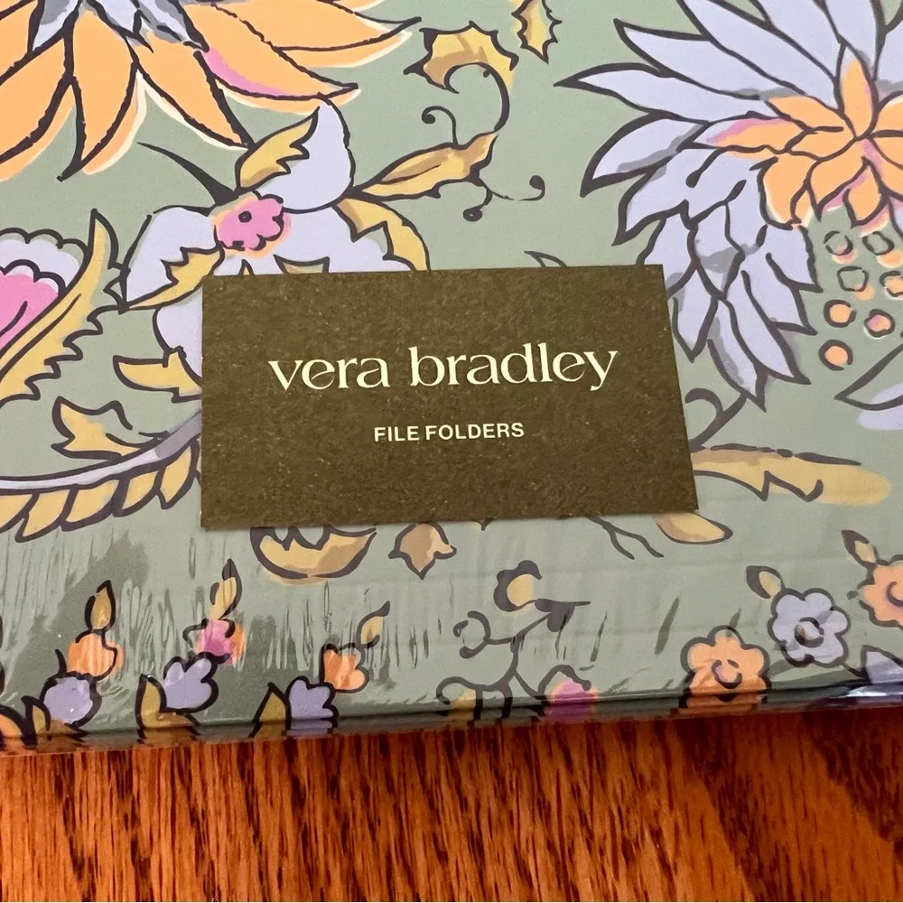 Vera Bradley Gemstone Paisley File Folders NWT